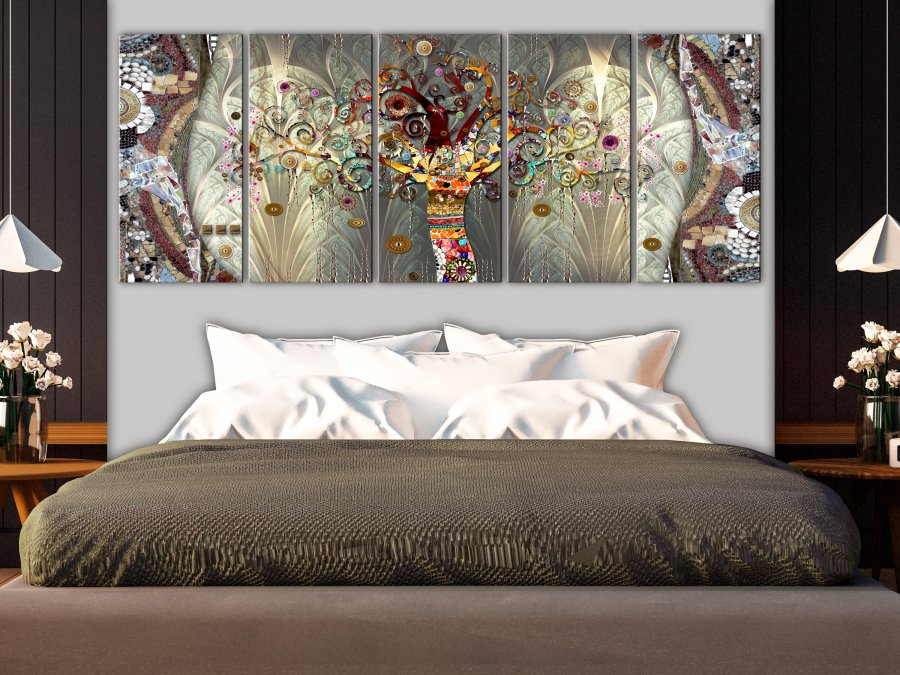 ARTGEIST billede, 5-delt - Tree of Life Narrow - Flere strrelser