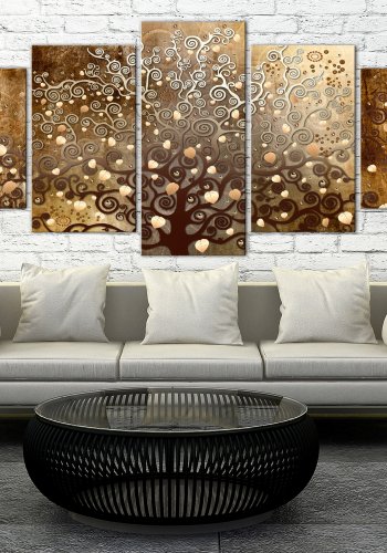 ARTGEIST billede, 5-delt - Falling Leaves Wide - Flere strrelser