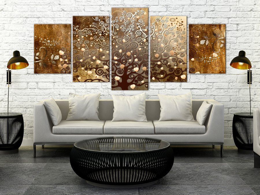 ARTGEIST billede, 5-delt - Falling Leaves Wide - Flere strrelser