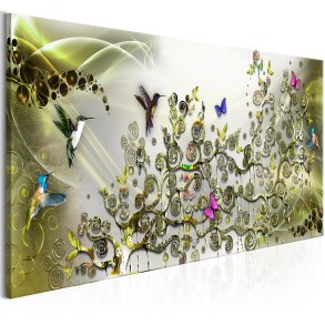 ARTGEIST billede af fugle - Hummingbirds Dance Green Narrow - Flere strrelser