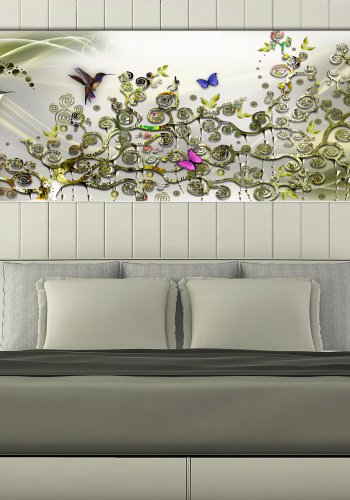 ARTGEIST billede af fugle - Hummingbirds Dance Green Narrow - Flere strrelser