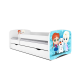 Babydreams juniorseng med Frost, m. madras, sengehest og skuffe - hvid laminat (140x70)