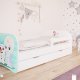 Babydreams juniorseng med Frost, m. madras, sengehest og skuffe - hvid laminat (140x70)