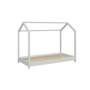 Bella juniorseng, uden madras - hvid fyrretr (180x80)