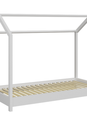 Bella juniorseng, uden madras - hvid fyrretr (200x90)