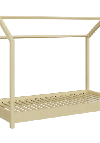 Bella juniorseng, uden madras - natur fyrretr (180x80)