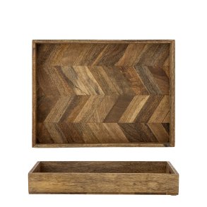 BLOOMINGVILLE Katalyn Serveringsbakke, Natur, FSC 100%® Mango