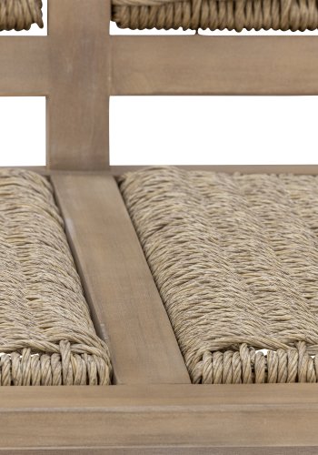 BLOOMINGVILLE Sorrento havesofa, m. armln - natur polyrattan og natur akacietr