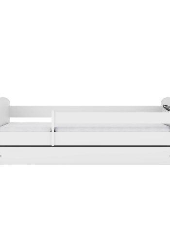 KOCOT KIDS Seng babydreams hvid sportsvogn med skuffe med madras 180/80