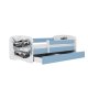KOCOT KIDS Seng babydreams bl sportsvogn uden skuffe med madras 160/80