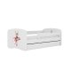 KOCOT KIDS Seng babydreams white dancer uden skuffe med madras 140/70