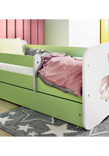 KOCOT KIDS Seng babydreams green dancer uden skuffe med madras 180/80