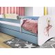 KOCOT KIDS Seng babydreams blue dancer med skuffe og madras 160/80