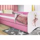 KOCOT KIDS Seng babydreams pink dancer med skuffe og madras 140/70