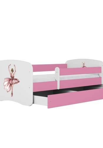 KOCOT KIDS Seng babydreams pink dancer uden skuffe med madras 180/80
