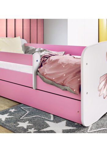 KOCOT KIDS Seng babydreams pink dancer med skuffe og madras 180/80