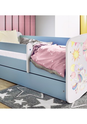 KOCOT KIDS Seng babydreams bl ballon med skuffe med madras 160/80