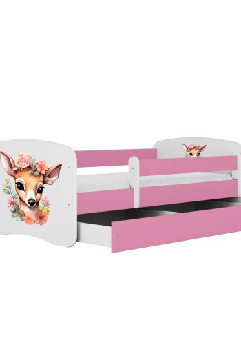 KOCOT KIDS Seng babydreams pink bambi med skuffe med madras 140/70
