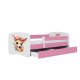 KOCOT KIDS Seng babydreams pink bambi med skuffe med madras 140/70