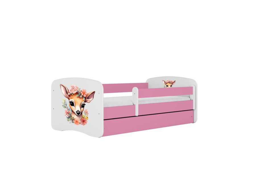 KOCOT KIDS Seng babydreams pink bambi uden skuffe med madras 160/80