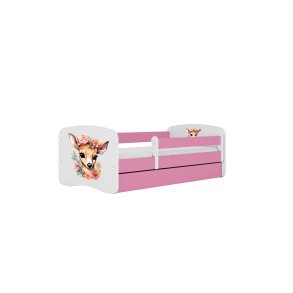 KOCOT KIDS Seng babydreams pink bambi uden skuffe med madras 140/70