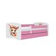 KOCOT KIDS Seng babydreams pink bambi med skuffe med madras 180/80