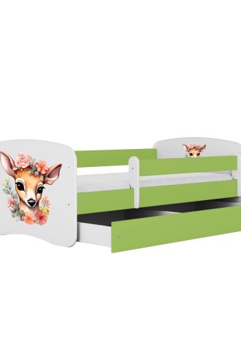 KOCOT KIDS Seng babydreams grn bambi uden skuffe med madras 140/70