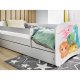 KOCOT KIDS Seng babydreams hvid tiny dinos med skuffe med madras 160/80
