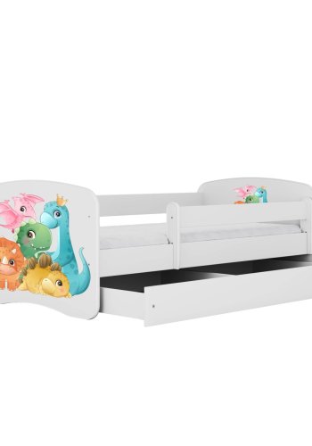 KOCOT KIDS Seng babydreams hvid tiny dinos uden skuffe med madras 180/80