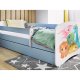 KOCOT KIDS Seng babydreams blue tiny dinos uden skuffe med madras 180/80
