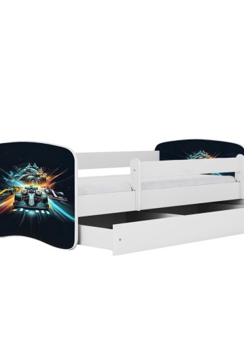 KOCOT KIDS Seng babydreams white race uden skuffe med madras 180/80