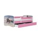 KOCOT KIDS Seng babydreams lyserd galopperende hest uden skuffe med madras 160/80