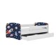 KOCOT KIDS Seng babydreams white cosmos uden skuffe med madras 140/70