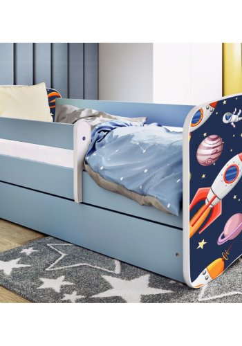 KOCOT KIDS Seng babydreams blue cosmos med skuffe og madras 140/70