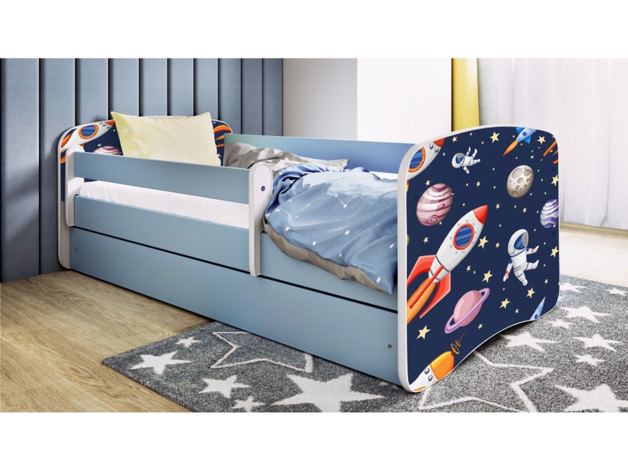 KOCOT KIDS Seng babydreams blue cosmos uden skuffe med madras 160/80