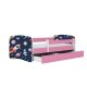 KOCOT KIDS Seng babydreams pink cosmos med skuffe med madras 160/80