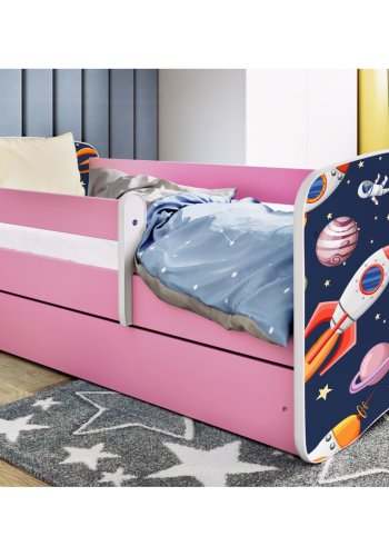 KOCOT KIDS Seng babydreams pink cosmos uden skuffe med madras 180/80
