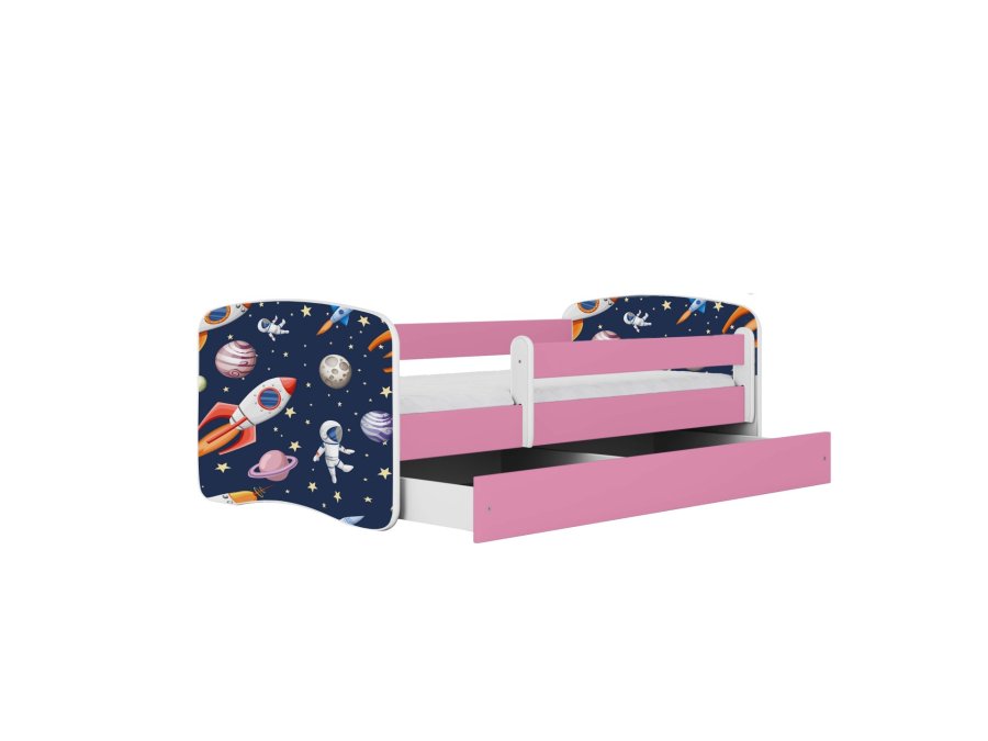 KOCOT KIDS Seng babydreams pink cosmos med skuffe med madras 180/80