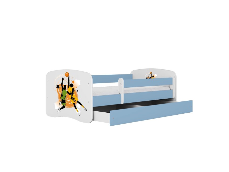 KOCOT KIDS Seng babydreams bl basketball med skuffe med madras 140/70
