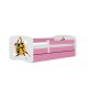 KOCOT KIDS Seng babydreams pink basketball med skuffe med madras 140/70