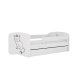 KOCOT KIDS Seng babydreams hvid kat uden skuffe med madras 160/80