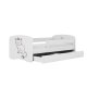 KOCOT KIDS Seng babydreams hvid kat uden skuffe med madras 160/80