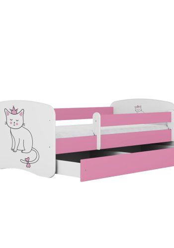KOCOT KIDS Seng babydreams pink kat med skuffe med madras 180/80