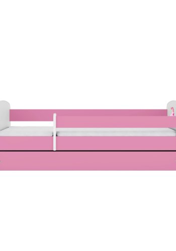 KOCOT KIDS Seng babydreams pink prinsesse uden skuffe med madras 140/70