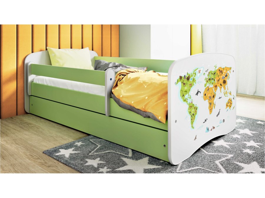 KOCOT KIDS Seng babydreams grnt kort uden skuffe med madras 160/80