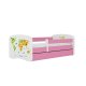 KOCOT KIDS Seng babydreams pink map med skuffe med madras 140/70