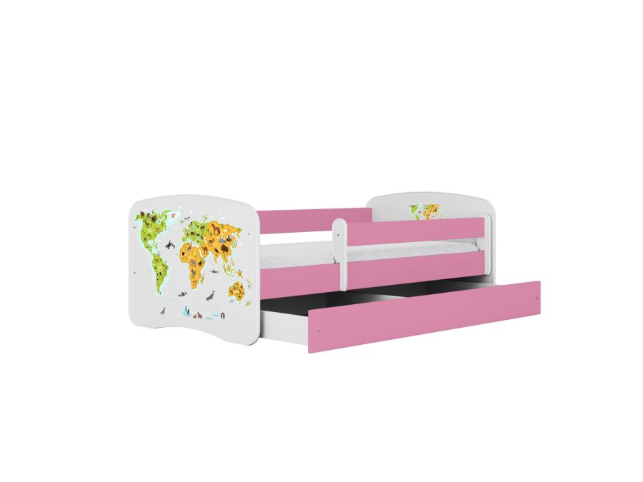 KOCOT KIDS Seng babydreams pink map uden skuffe med madras 180/80