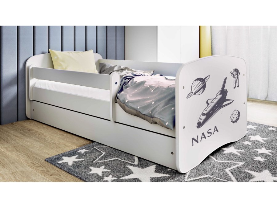 KOCOT KIDS Seng babydreams hvid nasa med skuffe med madras 180/80