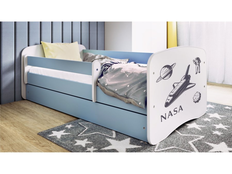KOCOT KIDS Seng babydreams blue nasa uden skuffe med madras 140/70