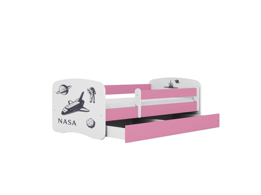 KOCOT KIDS Seng babydreams pink nasa med skuffe med madras 140/70
